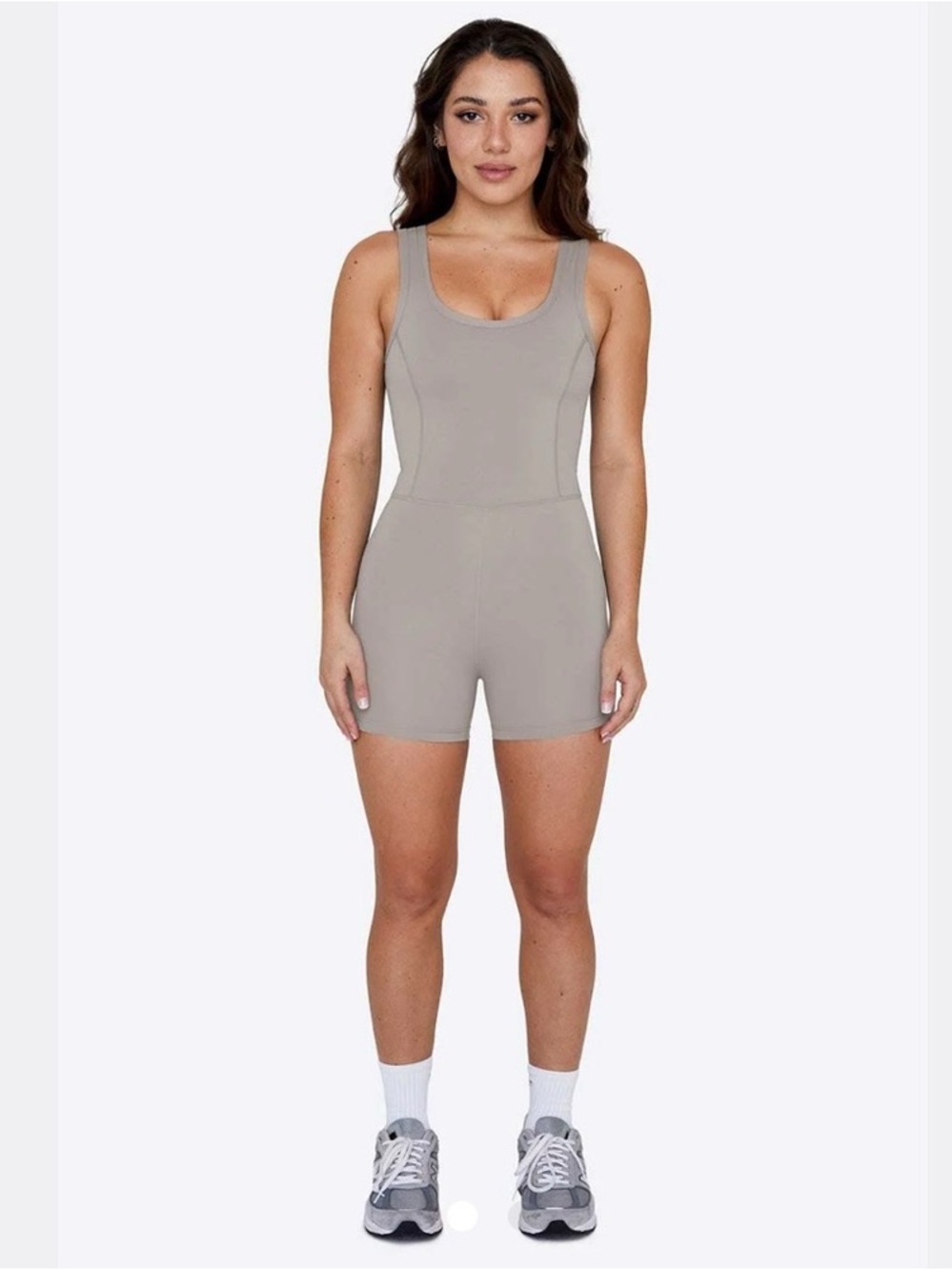 NWT Set active SPORTBODY® SHORTYSUIT - STONE Size XLarge